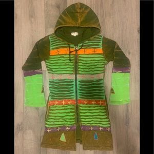 Colorful Hoodie made in Napal sz S